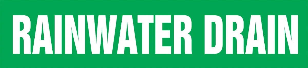 AccuformNMC RPK596S ASME (ANSI) Pipe Marker, Rainwater Drain