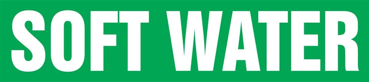 AccuformNMC RPK651S ASME (ANSI) Pipe Marker, Soft Water