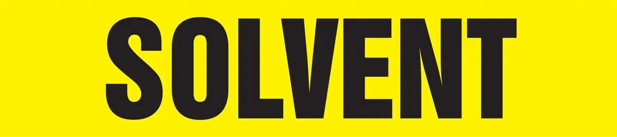 AccuformNMC RPK653S ASME (ANSI) Pipe Marker, Solvent