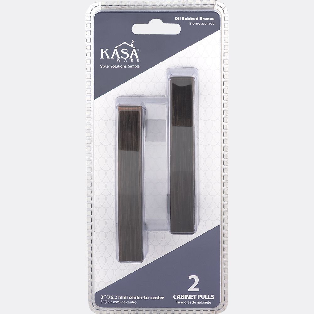 Hardware Resources K3133 KasaWare Flared Foot Square Cabinet Pull, 2-Pack