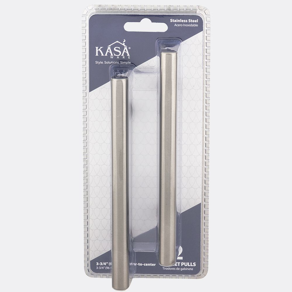 Hardware Resources K39496SS-2 KasaWare Cabinet Pull, Overall Length-154 mm, Stainless Steel, 2-Pack