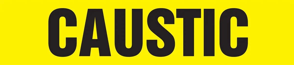 AccuformNMC RPL104P Roll Form Pipe Marker, Caustic