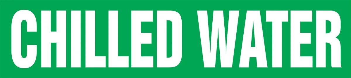 AccuformNMC RPL106P Roll Form Pipe Marker, Chilled Water