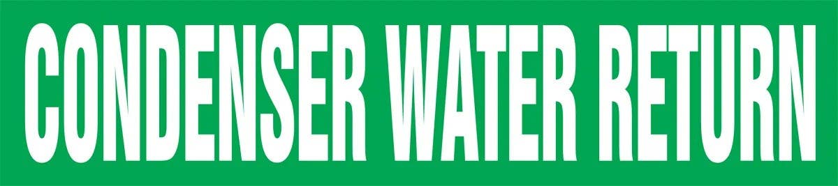 AccuformNMC RPL126P Roll Form Pipe Marker, Condenser Water Return