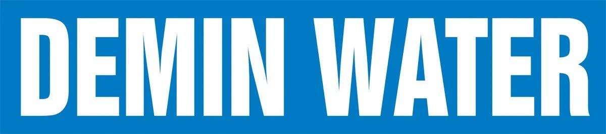 AccuformNMC RPL134P Roll Form Pipe Marker, Demin Water