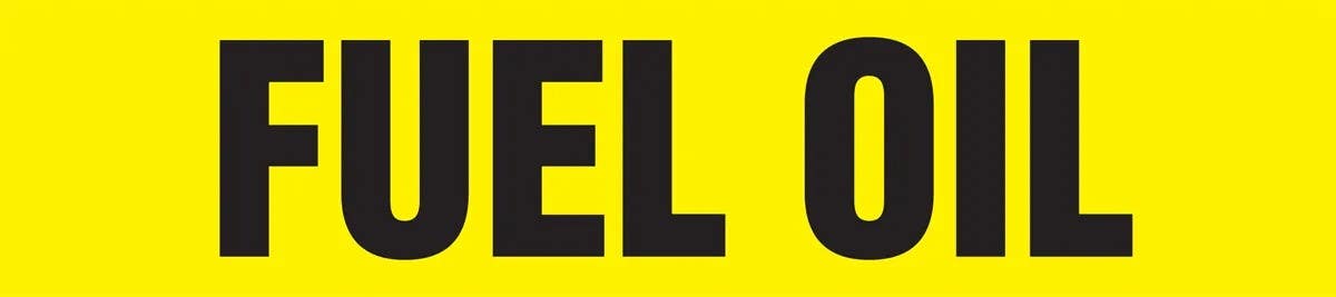 AccuformNMC RPL146P Roll Form Pipe Marker, Fuel Oil