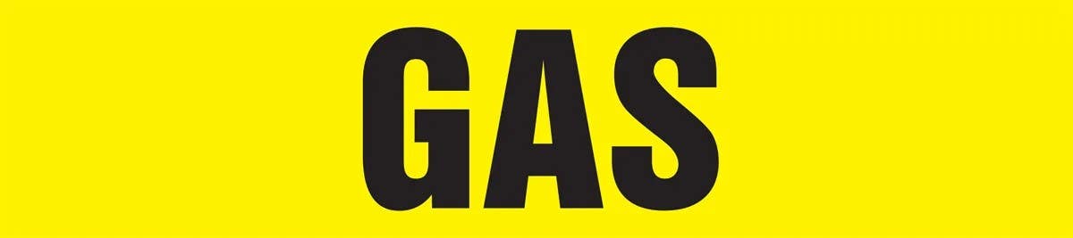 AccuformNMC RPL148P Roll Form Pipe Marker, Gas