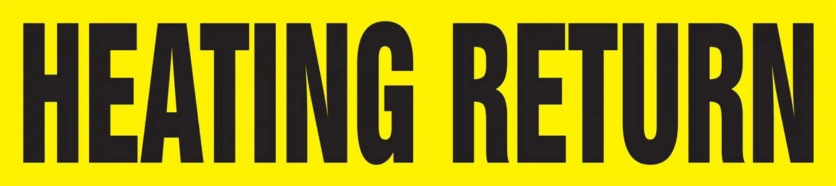 AccuformNMC RPL150P Roll Form Pipe Marker, Heating Return