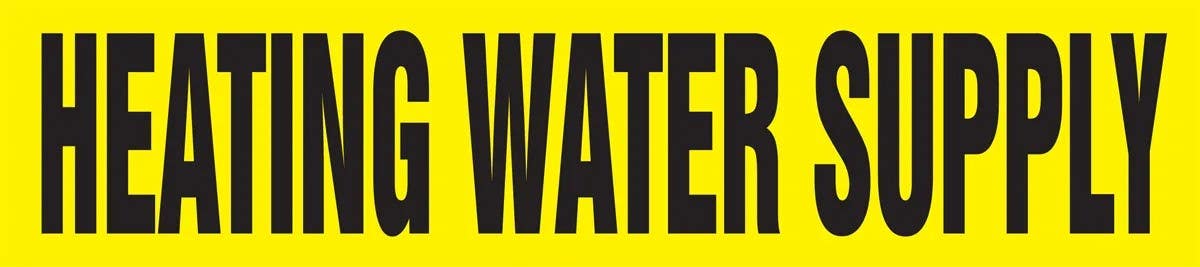 AccuformNMC RPL156P Roll Form Pipe Marker, Heating Water Supply