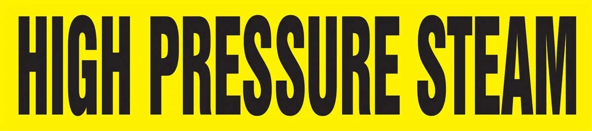 AccuformNMC RPL158P Roll Form Pipe Marker, High Pressure Steam