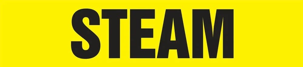 AccuformNMC RPL200P Roll Form Pipe Marker, Steam