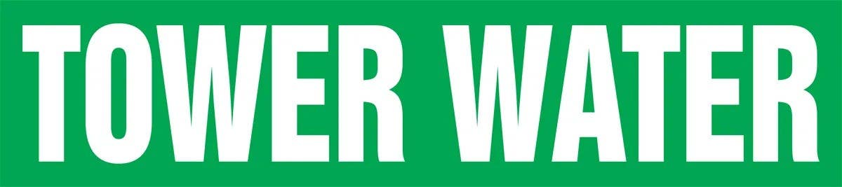 AccuformNMC RPL208P Roll Form Pipe Marker, Tower Water