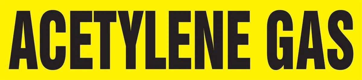 AccuformNMC RPL220P Roll Form Pipe Marker, Acetylene Gas