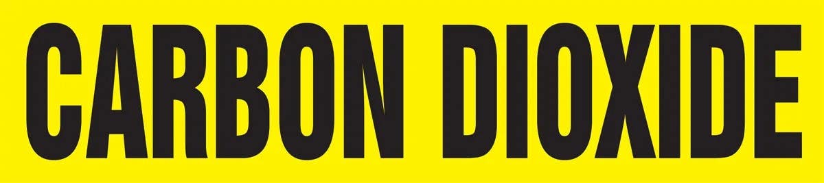 AccuformNMC RPL236P Roll Form Pipe Marker, Carbon Dioxide