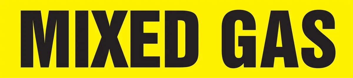 AccuformNMC RPL250P Roll Form Pipe Marker, Mixed Gas