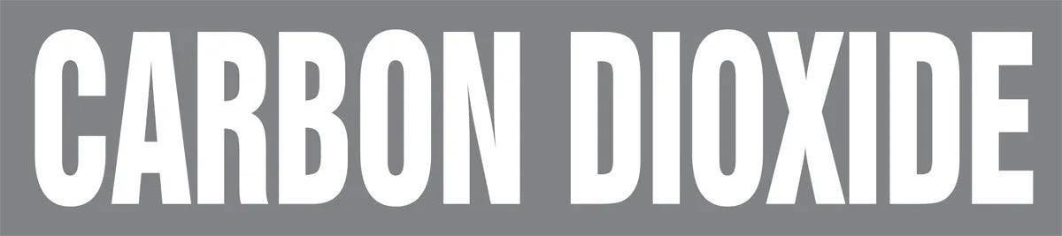 AccuformNMC RPM303 Medical Gas Pipe Marker, Carbon Dioxide, 3" x 3", 20/Pk