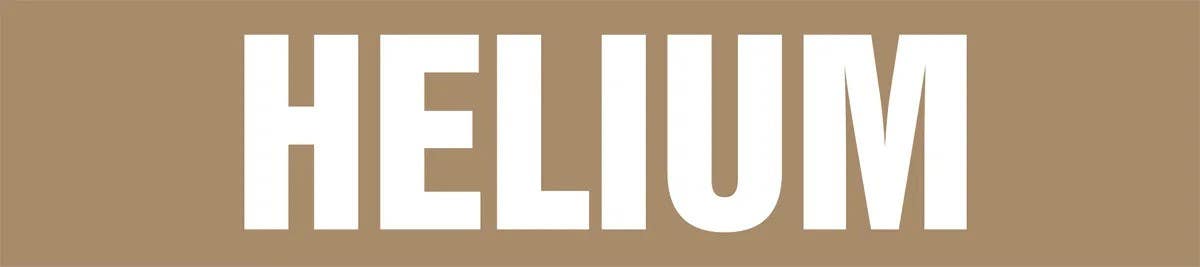 AccuformNMC RPM307 Medical Gas Pipe Marker, Helium, 3" x 3", 20/Pk