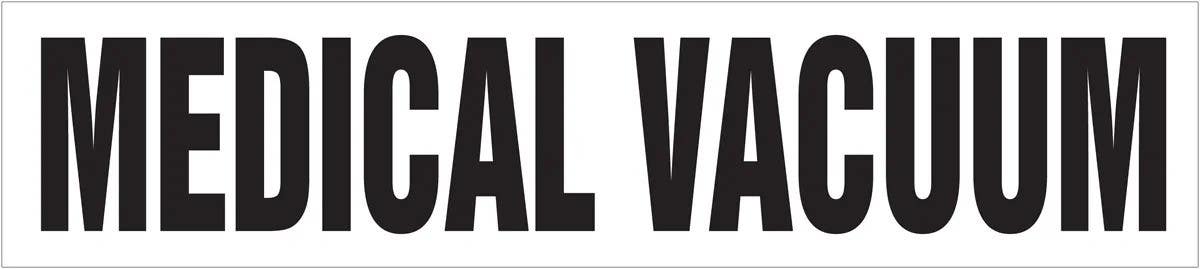 AccuformNMC RPM313 Medical Gas Pipe Marker, Medical Vacuum, 3" x 3", 20/Pk