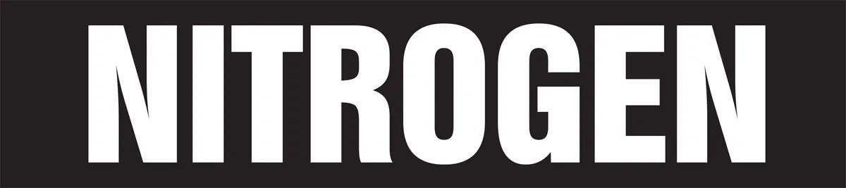 AccuformNMC RPM317 Medical Gas Pipe Marker, Nitrogen, 3" x 3", 20/Pk