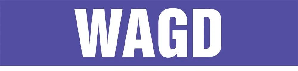 AccuformNMC RPM331 Medical Gas Pipe Marker, WAGD, 3" x 3", 20/Pk