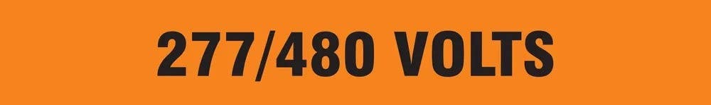AccuformNMC RPT824P Conduit And Cable Electrical Pipemarker, 277/480 Volts