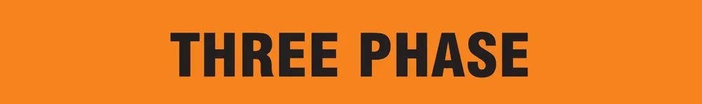 AccuformNMC RPT873P Conduit And Cable Electrial Pipemarkers, Three Phase