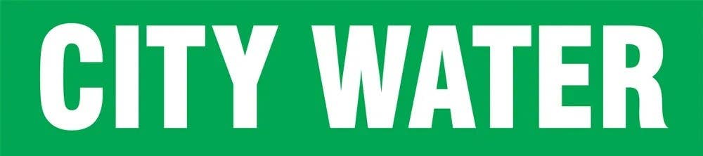 AccuformNMC RTA110SM Roll Tape Pipe Marker, City Water, Roll Size  - 1" x 54-Ft