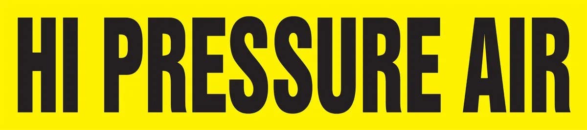 AccuformNMC RTA144 Roll Tape Pipe Marker, Hi Pressure Air