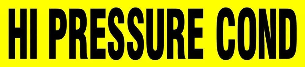 AccuformNMC RTA146 Roll Tape Pipe Marker, Hi Pressure Cond