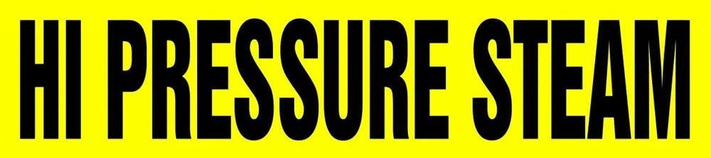 AccuformNMC RTA148 Roll Tape Pipe Marker, Hi Pressure Steam