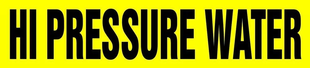 AccuformNMC RTA149 Roll Tape Pipe Marker, Hi Pressure Water