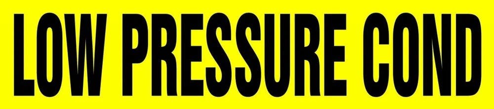 AccuformNMC RTA154 Roll Tape Pipe Marker, Low Pressure Cond