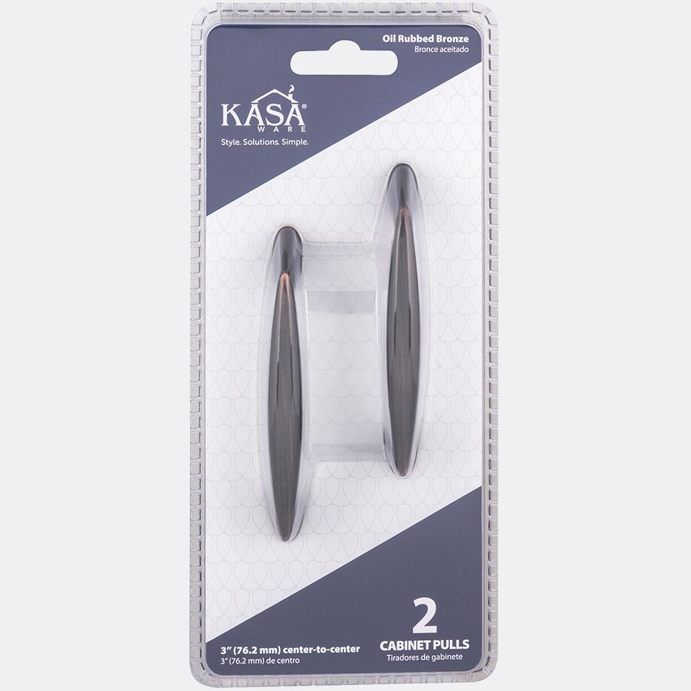 Hardware Resources K7553 KasaWare Tapered Cabinet Pull, 2-Pack