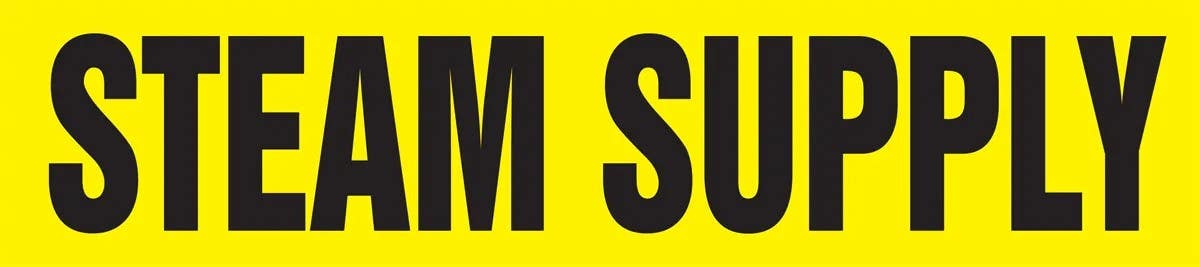 AccuformNMC RTA178 Roll Tape Pipe Marker, Steam Supply