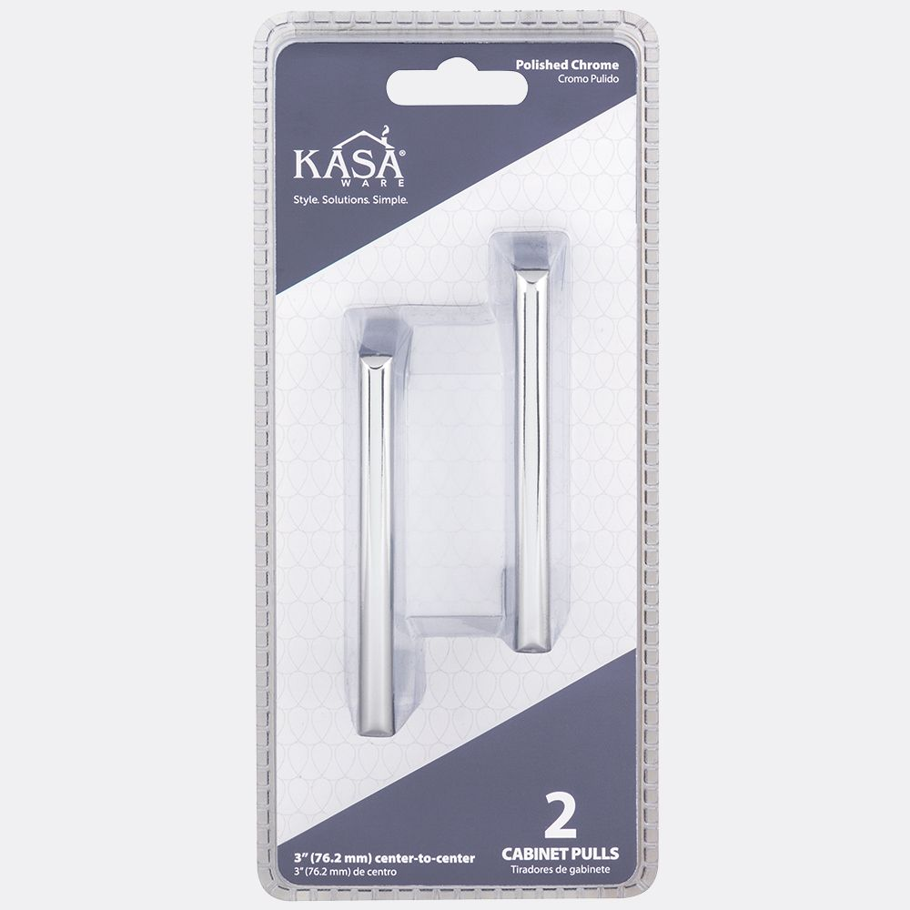 Hardware Resources K8993 KasaWare Slim Cabinet Bar Pull, 2-Pack