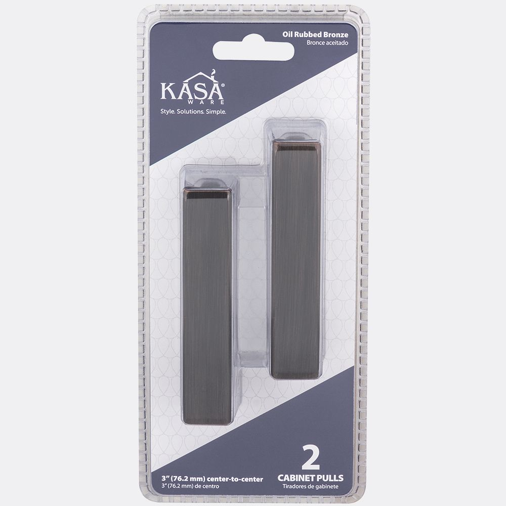 Hardware Resources K9403 KasaWare Rounded Square Cabinet Pull, 2-Pack