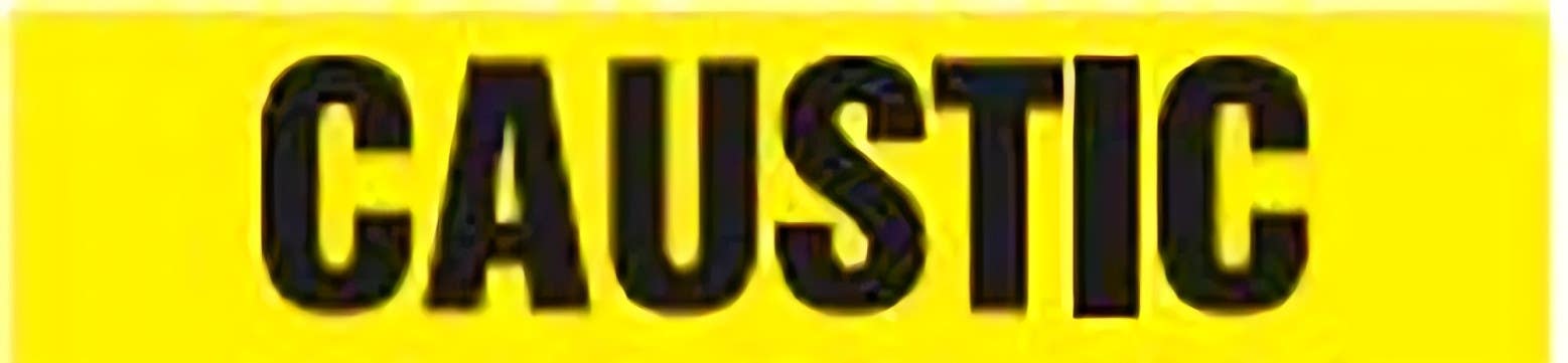 AccuformNMC RTA206 Roll Tape Pipe Marker, Caustic