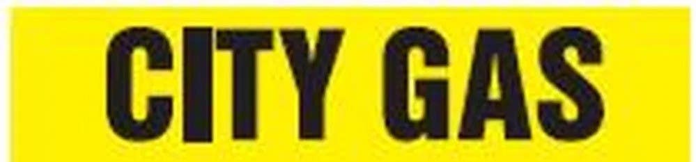 AccuformNMC RTA213 Roll Tape Pipe Marker, City Gas