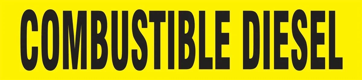 AccuformNMC SHRPK258S Spanish Pipe Marker, Combustible Diesel