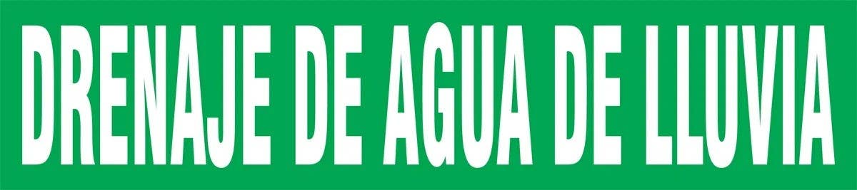 AccuformNMC SHRPK596S Spanish Pipe Marker, Drenaje De Agua De Lluvia