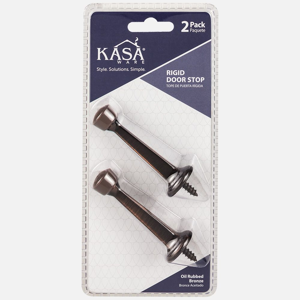 Hardware Resources KFD3-A KasaWare Rigid Door Stop, 2-Pack
