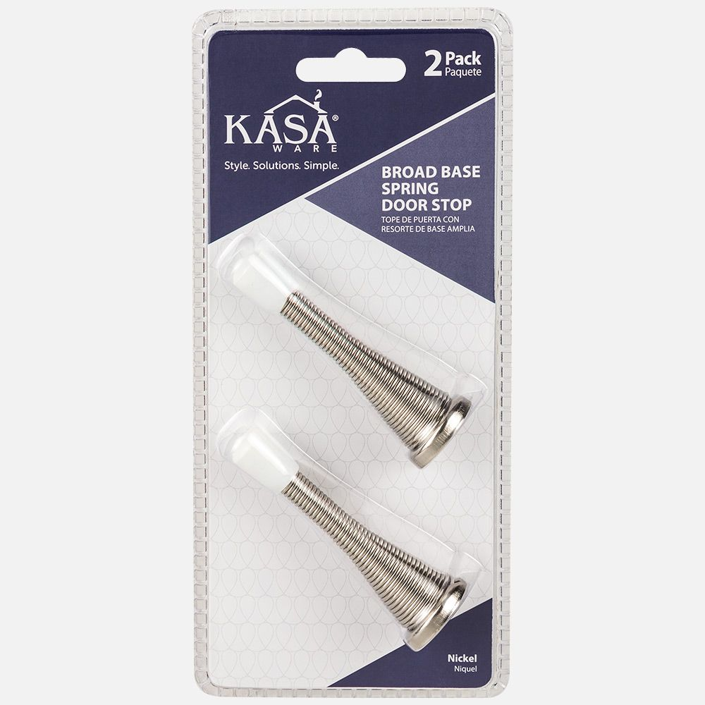 Hardware Resources KFD4-A KasaWare Broad Base Spring Door Stop, 2-Pack