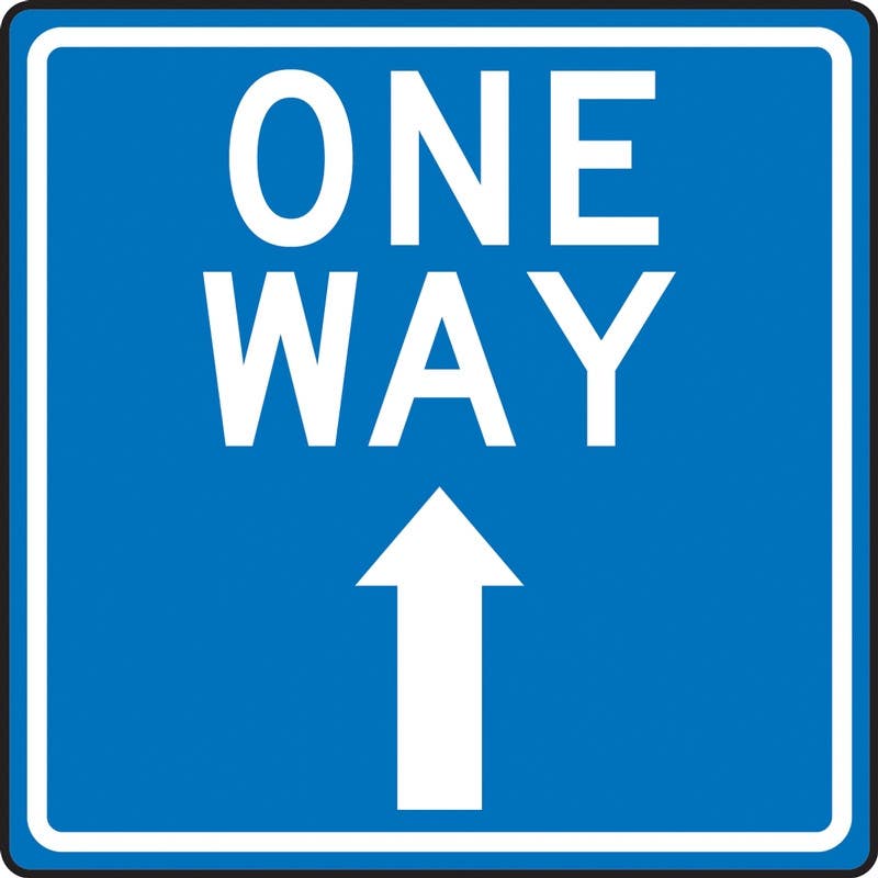 AccuformNMC MFS48 Slip-Gard, Floor Sign, One Way (Up Arrow)