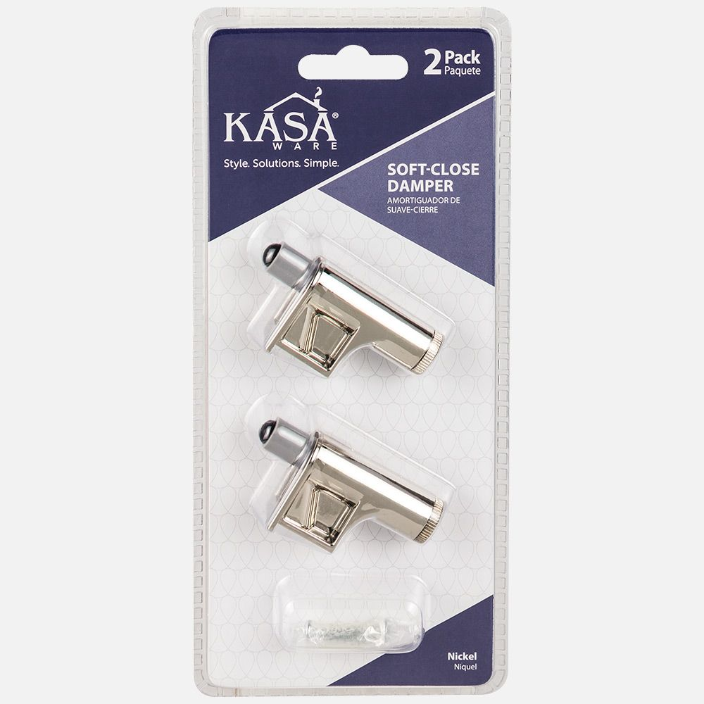 Hardware Resources KFSCD-A-NI2 KasaWare Soft-Close Damper, Finish-Zinc, 2-Pack