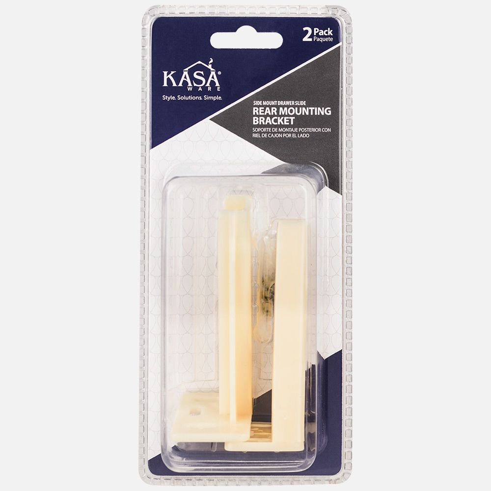 Hardware Resources KFSENRB-A-2 KasaWare Side Mount Drawer Slide Rear Mounting Bracket