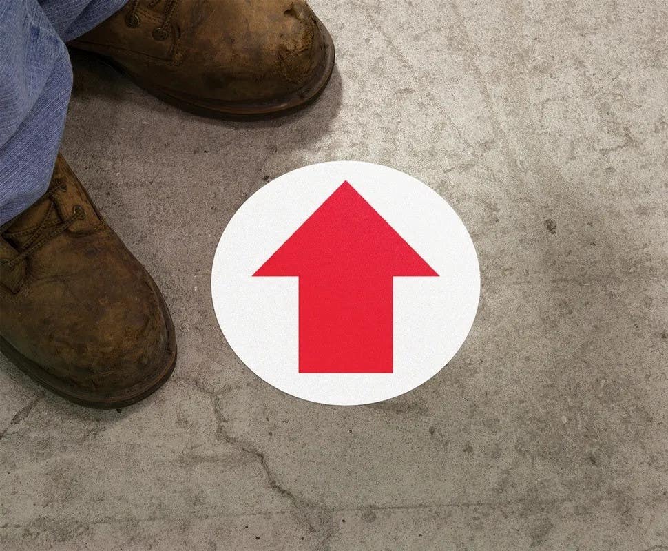 AccuformNMC MFS Slip-Gard, Floor Sign, Arrow