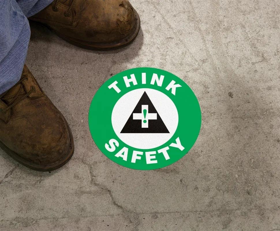 AccuformNMC MFS Slip-Gard, Floor Sign, Think Safety
