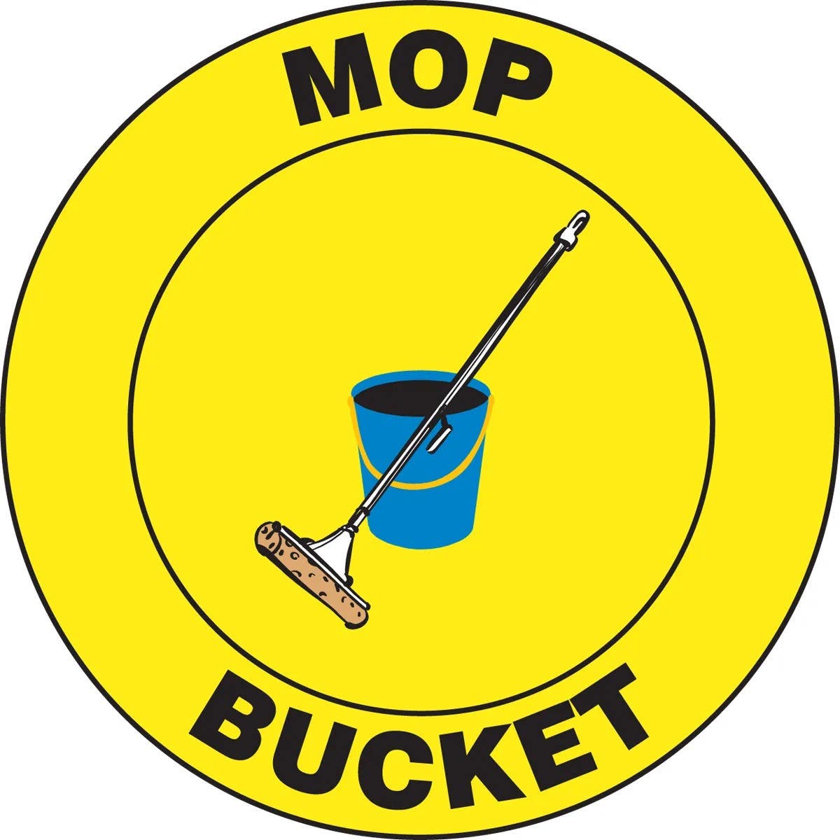 AccuformNMC MFS Slip-Gard, Floor Sign, Mop Bucket