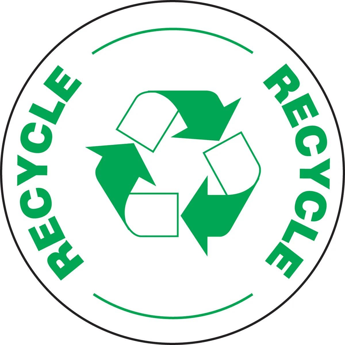 AccuformNMC MFS793 Slip-Gard, Floor Sign, Recycle, 17"