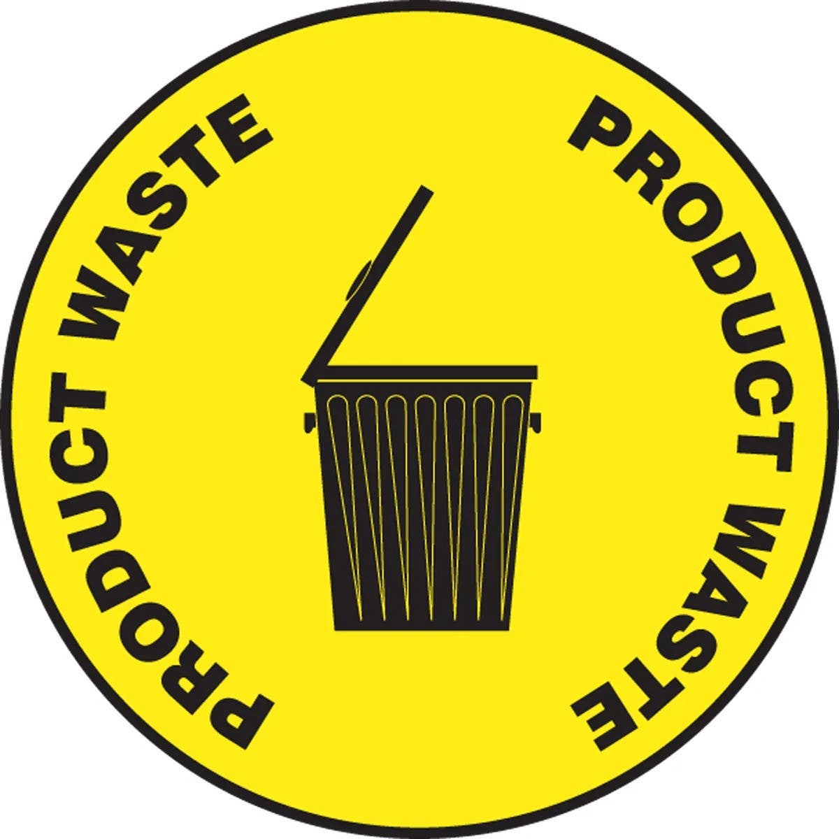 AccuformNMC MFS933 5S Floor Sign, Product Waste, 17"